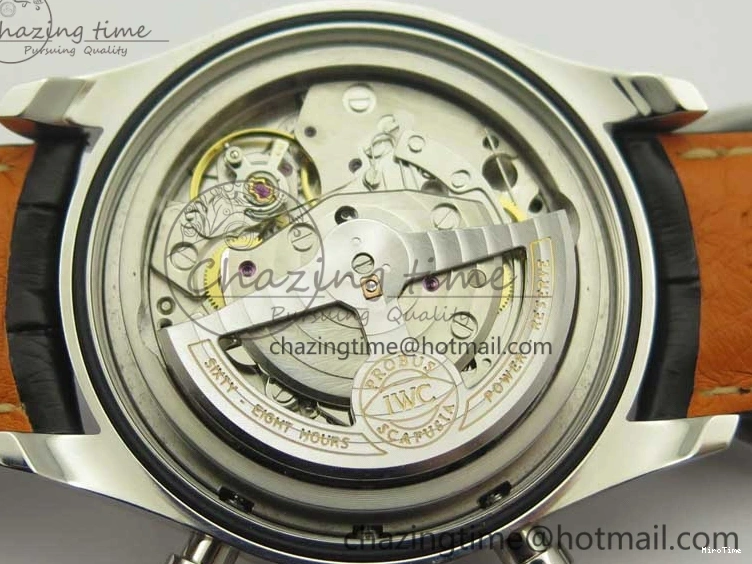 MIROTIME 0516 Portuguese Chrono SS ZF 1:1 Best Edition Gray Dial SS On Black Leather Strap A ZipUp 7215